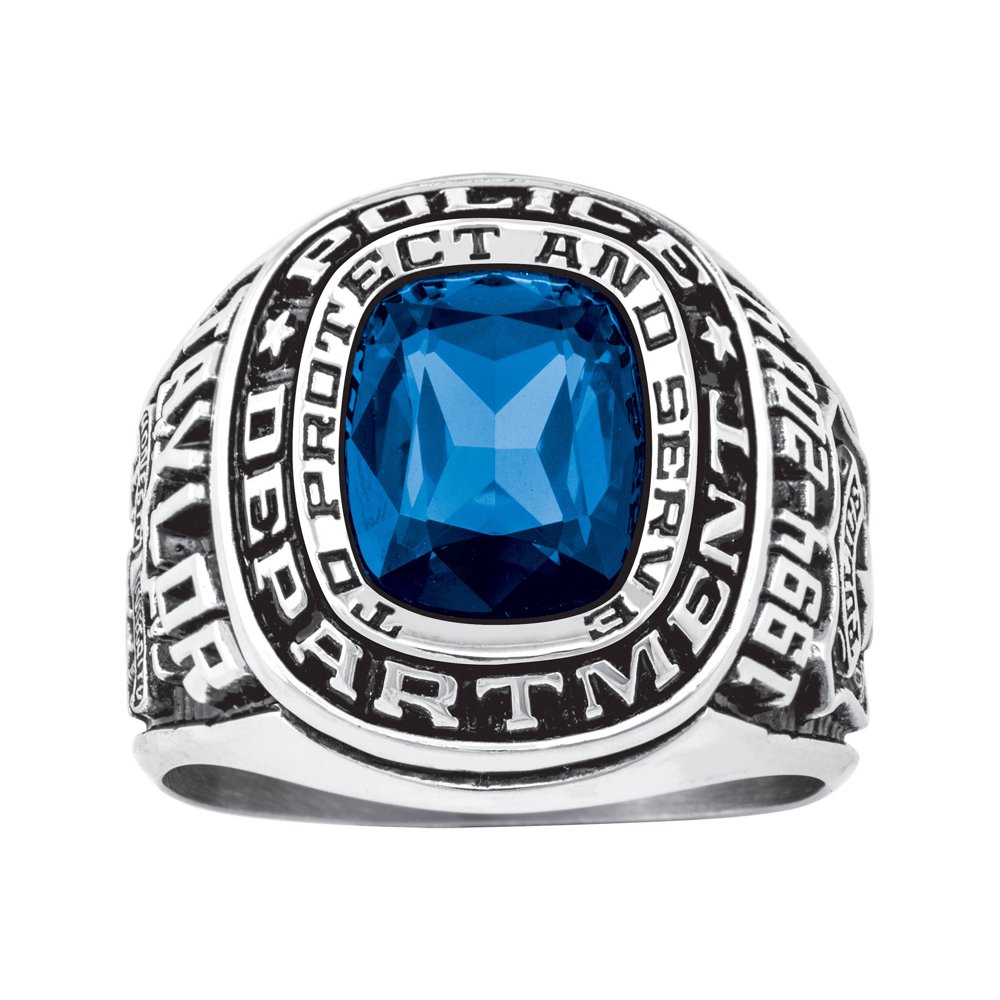 Keepsake Personalized Men's Police Department Ring available in