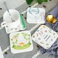 thumbnail image 3 of CSCHome Funny Coasters,Silicone Cute Coaster,Square Cartoon Kitten Coasters 3.9x3.9x0.4inchr(Blue), 3 of 5