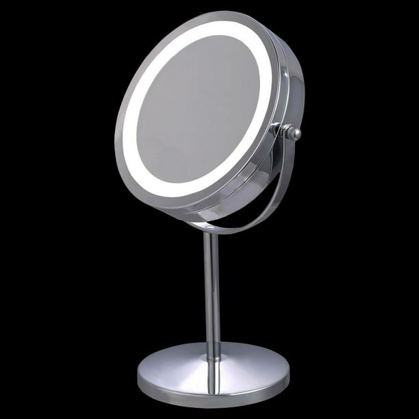 Costway 7 Double Sided Makeup Mirror, Double Sided Vanity Mirror With Lights