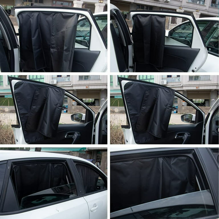 4Pcs Magnetic Car Side Window Sun Shades, IC ICLOVER Car Front and