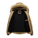 thumbnail image 5 of Parkas gruesas y cálidas para hombre, abrigo con cuello de piel y capucha desmontable, chaqueta de felpa para hombre, para trabajo de otoño, a prueba de viento, nueva parka de invierno para hombre con, 5 of 5