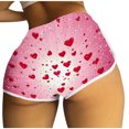 thumbnail image 3 of Jacenvly New Yoga Shorts for Women Women'S High Waist Workout Shorts Breathable Dolphin Split Elastic Lounge Yoga Shorts Womens Shorts Athletic, 3 of 6