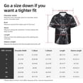 thumbnail image 5 of Sikiie Majestic Forest Stag Print Men's Hawaiian Shirt, Summer Beach Button Pocket Short Sleeve T-Shirt,Small, 5 of 7