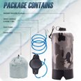 thumbnail image 5 of AFISHTOUR Portable Camping Shower, 5 Gallons/20L Solar Shower Bag with Foot Pump for Camping, Beach (Grey), 5 of 7