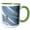 Green/White, variant on 3drose, Snowboarding, Big Cottonwood, Wasatch-cache Nf, Utah - Us45 Hga0072 - Howie Garber, 11oz Two-tone Red Mug