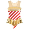 thumbnail image 6 of Eandarui Women's Christmas Candy Cane Dress Sleeveless Ballet Dance Tutu Dress Figure Skating Dancewear Red M, 6 of 7