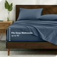 thumbnail image 4 of Bare Home Ensemble de Draps 100 % Coton Biologique - Tissage Satin, 4 of 7