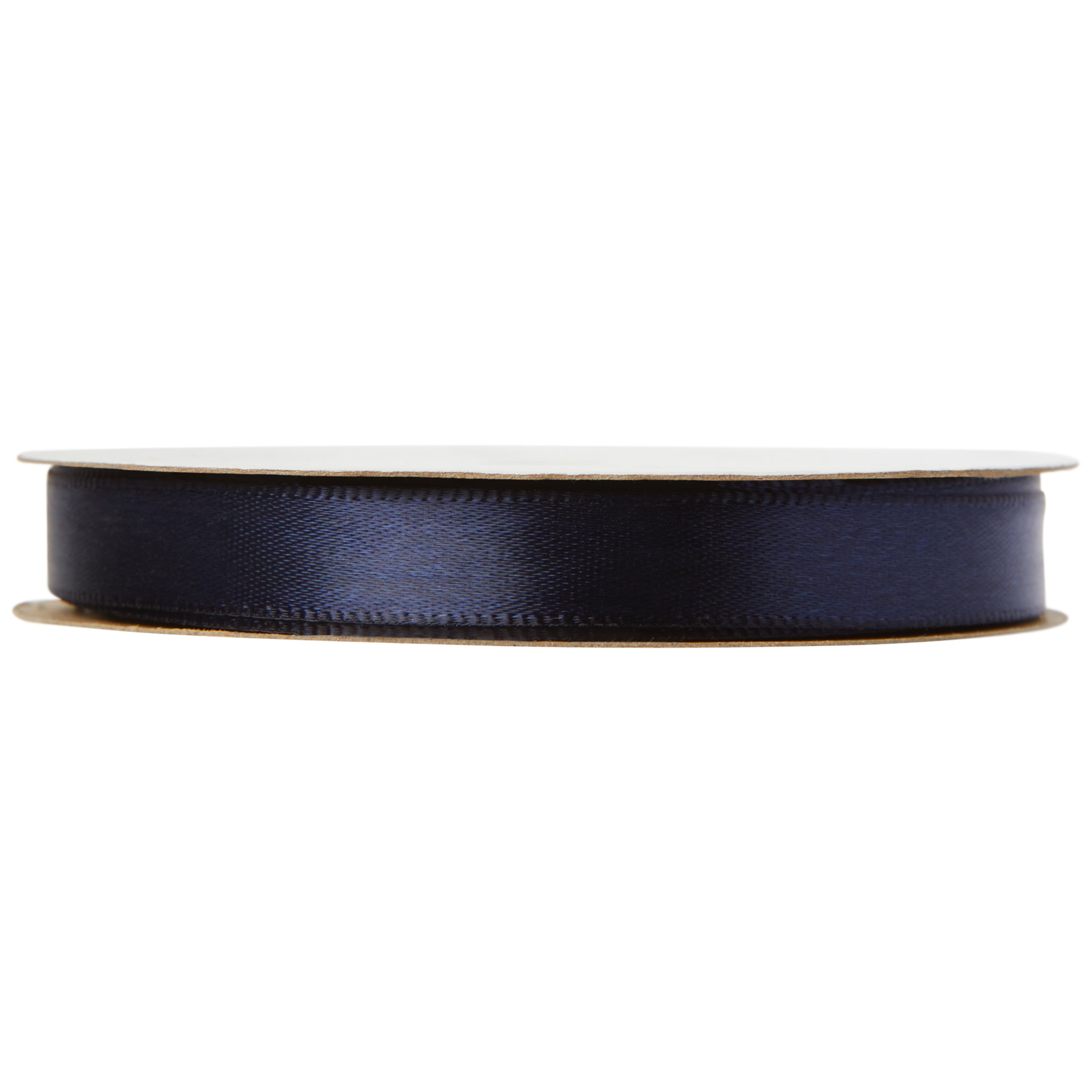 (3 pack) Offray Ribbon, Single Face Satin Ribbon, Navy, 3/8" x 18 feet, Polyester Ribbon, 1 Each