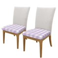 thumbnail image 2 of Sigee Purple Checkboard for High Stretch Fabric Furniture Protector,Stretch Couch Cushion Slipcovers-Two Pieces, 2 of 7