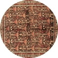 thumbnail image 1 of Ahgly Company Indoor Round Persian Brown Traditional Area Rugs, 7' Round, 1 of 4