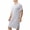 White, variant on OVAFBAU Mens Robes Bathrobes Casual Summer Short Sleeve Crew Neck Thin Pocket Robe Sleepwear