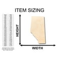 thumbnail image 2 of Unfinished Wood Alberta Shape - Canada - Craft - up to 46" DIY 18" / 1/4", 2 of 3