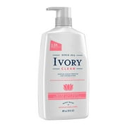 (3 pack) (3 pack) Ivory Clean Water Lily Body Wash, 30 oz