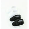 "2 pack of Canvas Slip-On Shoes: Black and White | Fits 14"" Wellie Wisher Dolls | 14?? Inch Doll Accessories"