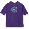 thumbnail image 2 of Kanu Surf Girls' Big UPF 50+ Sun Protective Rashguard Swim Shirt, Jade Purple, Small (8), 2 of 3