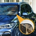 thumbnail image 3 of ALAZA Highland Cows Flower Windshield Sun Shade Car Foldable Sun Visor Block UV Rays Protector 57"x31.5", 3 of 8