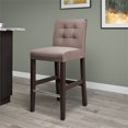 thumbnail image 2 of Atlin Designs 31" Contemporary Wood/Fabric Bar Stool in Brown, 2 of 5
