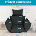 thumbnail image 2 of Buytoshop Egg Chair Cushion Replacement, Washable Hanging&nbsp;Swings Chair&nbsp;Seat Cushion,for Patio Garden,Black, 2 of 7