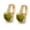 GN, variant on EGNMCR Earrings for Women 18K Yellow Gold Filled - 9mm Round Flower Zircon Hoop Women Party Earrings Earrings
