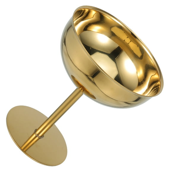 OULII Stainless Steel Dessert Bowls: High Footed Ice Cream Containers for Home 1 Set