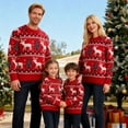 thumbnail image 2 of Zwiiyzr Family Christmas Pajamas Matching Sets for Kids Boys Girls Christmas Fashion Cute Lattice Print Long Sleeved Jumpsuit Family Parent-Child Wear Kid U-Red-Kids, 2 of 9