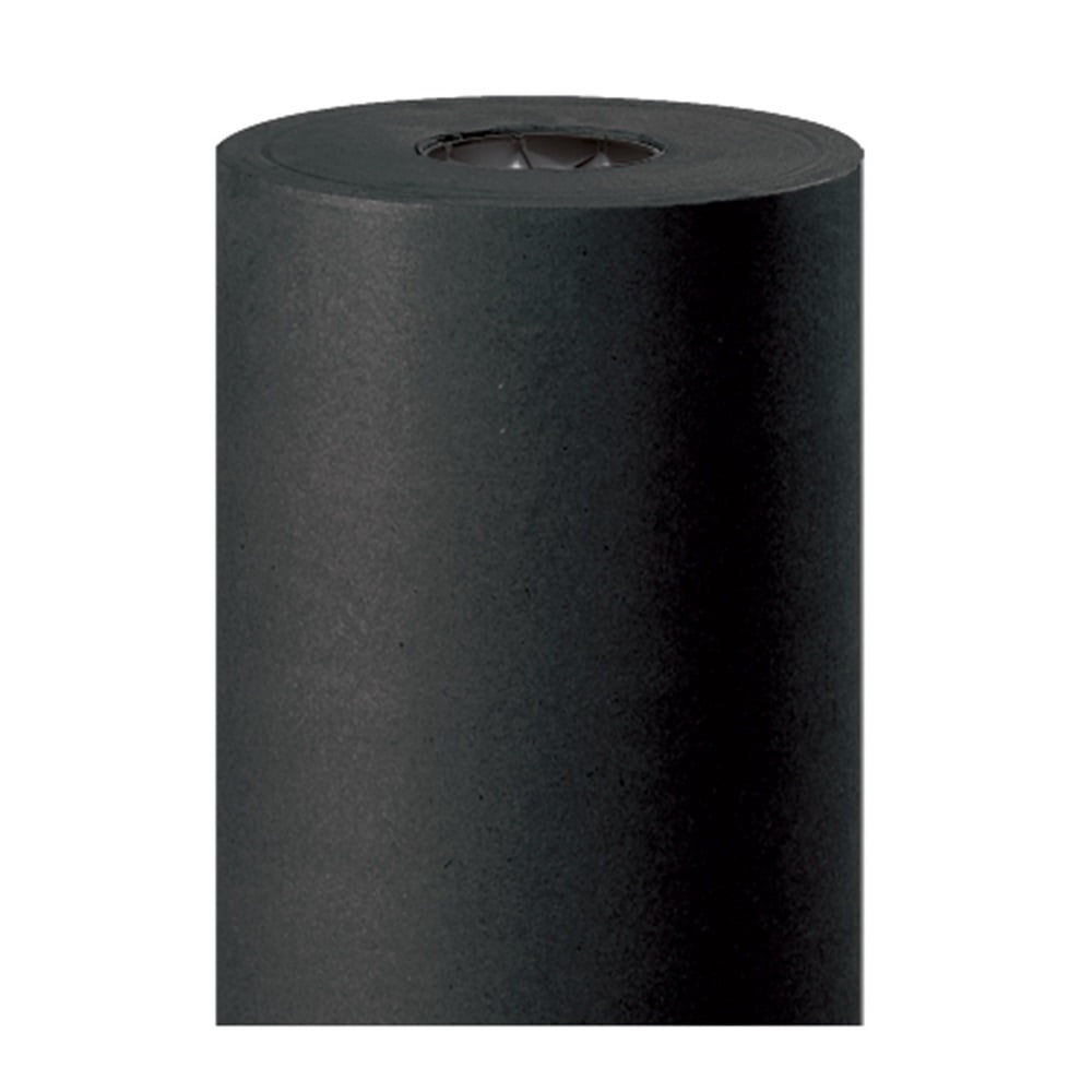 Box Partners Colored Kraft Paper 50# 48" Black 1/Roll KP4850BK