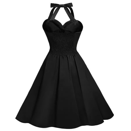 Women's Retro Rockabilly Swing Gothic PARTY PIN UP Dress
