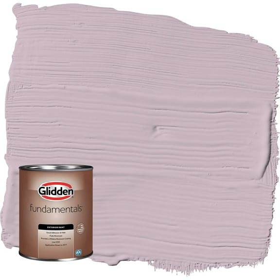 Glidden Fundamentals High Society / Purple Flat Exterior Paint, 1 Quart