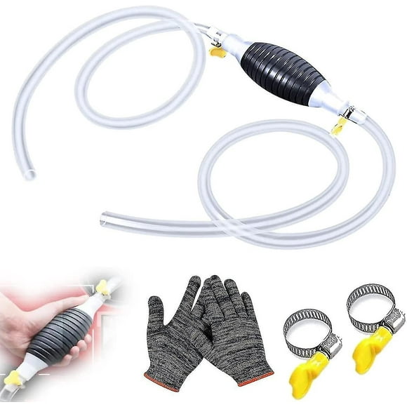 Multifunction Liquid Sucker, Manual Siphon Pump For Gasoline, Fuel Transfer Pump Manual,car Fuel Tank Sucker,gas Siphon With 3m Syphon Hose (3m)