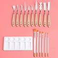 thumbnail image 6 of Worgeous Professional Oil Painting Spatulas with Smooth Wooden Handles for Art Painting 6 Pieces, 6 of 8