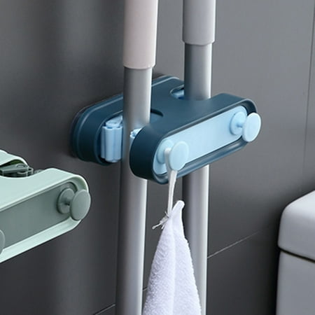 

Nordic Color Seamless Mop Hook Creative Double Card Position with Hook Mop Clip