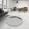 thumbnail image 4 of Ahgly Company Machine Washable Indoor Rectangle Transitional Platinum Silver Gray Area Rugs, 3' x 5', 4 of 7