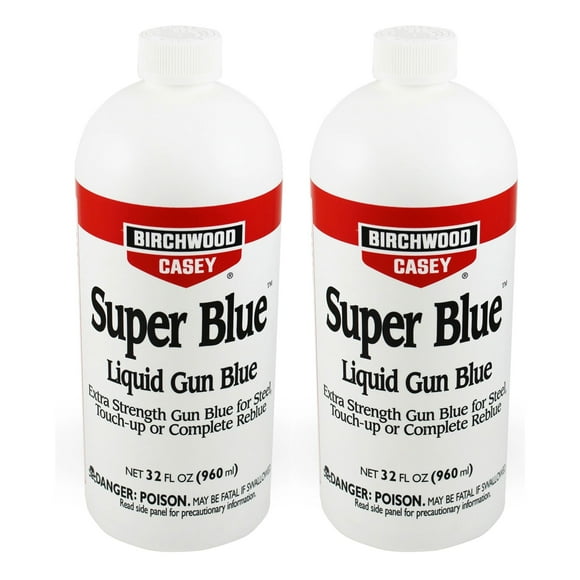 Birchwood Casey Super Blue Double Strength Gun Blue, 32 Fl. oz. (2 Pack)