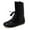 Black, variant on Men Medieval Lace Up Leather Boots Retro Pirate Boots (Black 47)