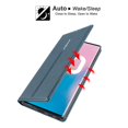 thumbnail image 3 of GoldCherry for Samsung Galaxy Note 10 Plus Case,Slim Magnetic Closure Flip Leather Wallet Credit Cards Holder Flip Book Design Protective Case,for Samsung Galaxy Note 10 Plus/Note 10 Pro(Navy), 3 of 6