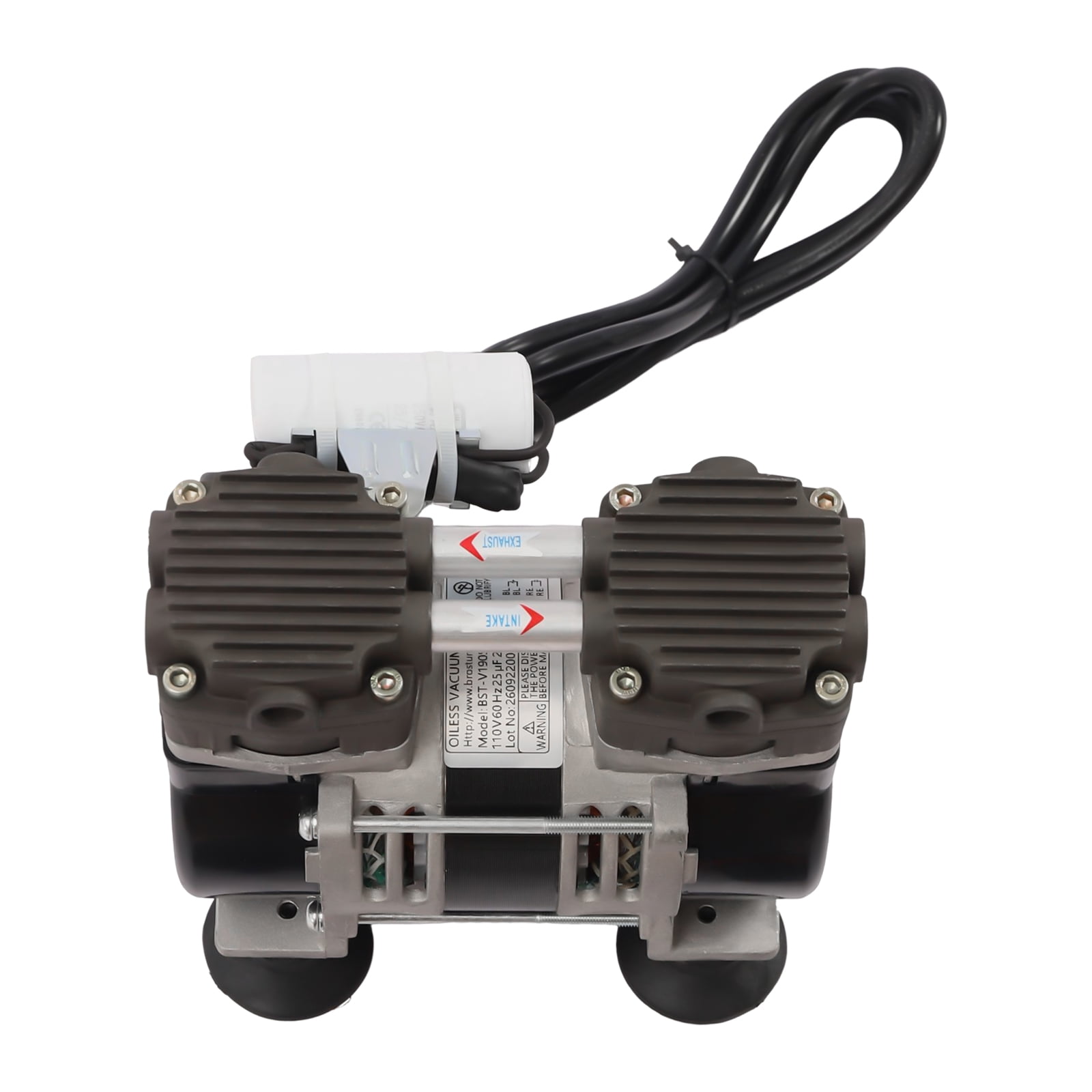 Miumaeov Lab Diaphragm Vacuum Pump, Oil Free Oilless Medical Pump, 95Kpa Air Pump with Air Filter (200W)