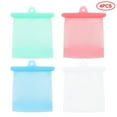 thumbnail image 1 of yingyy 4 Pcs Sac Alimentaire en Silicone Réutilisable Sac de Conservation des Aliments Sac Scellé, 1 of 6