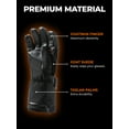 thumbnail image 4 of ORORO Heated Mittens Rechargeable for Men and Women with Battery Pack(Black/Orange,S), 4 of 8