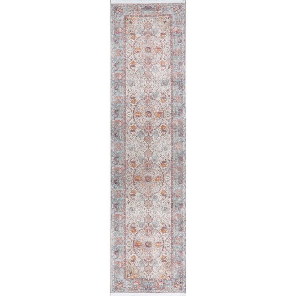 Tapis Oriental Turc Floral Turc Bleu Vieilli