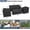 Black, variant on RibRave Patio Furniture Covers 4 Piece Set, Heavy Duty Waterproof Outdoor Furniture Cover 420D for Rattan Wicker Conversation Set, Black