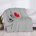 thumbnail image 3 of Naloa Animal Bulldog1 Flannel Fleece Throw Blanket for Bed Couch, Thick Blanket - All Seasons Suitable for Women, Men and Kids-60"x50", 3 of 6