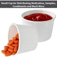 thumbnail image 3 of 500 Disposable Paper Souffle Medicine Cups 3/4 oz [Pack of 500] – (0.75 Ounce) Small Cups for Medication Distribution, Pills, Tasting, Condiments, Food and Dessert Serving, 3 of 4