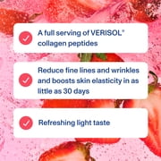(6 pack) Vital Proteins Collagen Sparkling Water Strawberry Blossom, VERISOL® Collagen Peptides + Vitamin C, 0g Sugar, Liquid Skin Support Drink, 12 FL OZ Can