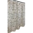 thumbnail image 2 of Serafina Home Geometric Beige And White Camouflage Fabric Taupe Shower Curtain for Bathroom 70" x 72", 2 of 5