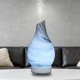 Ohmyroo Textured Glass Aroma Diffuser 6 Inch Multicolor LED Rotating ...