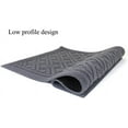 thumbnail image 2 of Indoor Outdoor Entrance Rug Floor Mats Shoe Scraper Doormat Non Slip Rubber Backing Heavy Duty Door Mat Waterproof Low-Profile Mats for Entry Garage High Traffic Areas (24x16 inch, Gray), 2 of 6