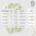 thumbnail image 3 of Bxsruta Baby Bodysuit Cotton One-Piece Romper Long Sleeve and Play Outfit, 3 of 7