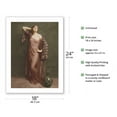 thumbnail image 2 of Yasmin Portrait - Classic Vintage French Figure - Hand-Colored Tinted Art - From a French Risque Postcard by Albert Henry Collings c.1905 - Fine Art Matte Paper Print (Unframed) 18x24in, 2 of 4