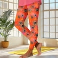 thumbnail image 4 of ZGRBOU Trendy Printed Leggings for Women High Waist Tummy Control Yoga Pants Gothic Stretch Sports Running Pants, 4 of 4