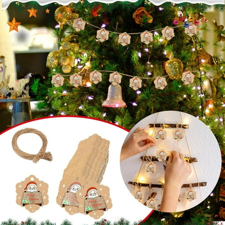 

TALKVE Simple lightweight and wear resistant Christmas Decoration Tag Snowflake Snowman Gift Jewelry Home Gift Tag Pendant